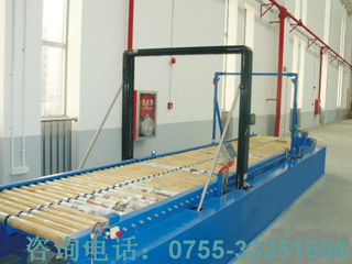 Turning belt conveyor