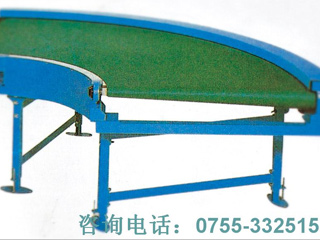 Turning belt conveyor