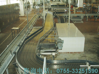 PET bottle conveyor line